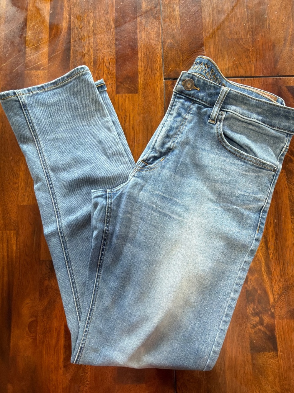 AE Mens Extreme Flex Straight Leg Jeans 34 X 32- medium wash